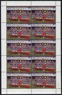 St Vincent 1987 English Football teams $2 Portsmouth complete perf sheet of 10 unmounted mint SG 1096, stamps on football, stamps on sport, stamps on portsmouth