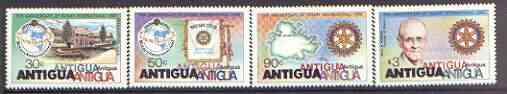 Antigua 1980 75th Anniversary of Rotary International perf set of 4 unmounted mint, SG 658-61, stamps on rotary