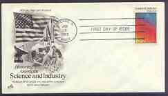 United States 1983 Science and Industry on illustrated cover with first day cancel, SG 2015, stamps on , stamps on  stamps on science, stamps on  stamps on industry, stamps on  stamps on business, stamps on  stamps on computers