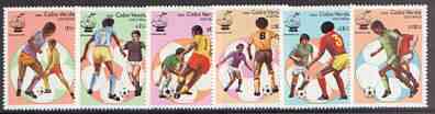 Cape Verde Islands 1982 Football World Cup complete perf set of 6 unmounted mint, SG 525-30, stamps on football, stamps on sport