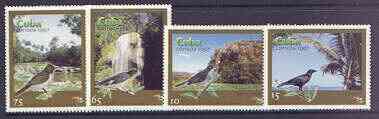 Cuba 1997 Tourism (Birds & Scenes) complete perf set of 4 values unmounted mint, SG 4199-4202, stamps on tourism, stamps on birds, stamps on waterfalls, stamps on rivers