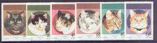 Sahara Republic 1995 Domestic Cats perf set of 6 unmounted mint, stamps on cats