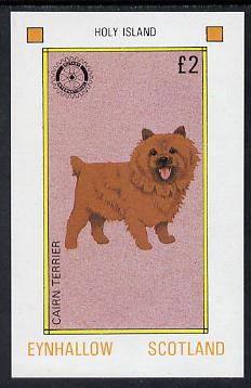 Eynhallow 1984 Rotary - Dogs Â£2 imperf deluxe sheet (Cairn Terrier) unmounted mint, stamps on animals  dogs  rotary   cairn terrier