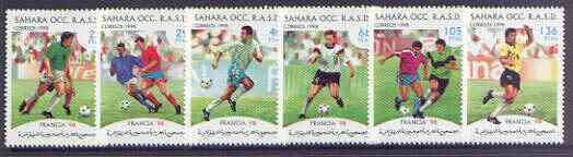 Sahara Republic 1998 World Cup Football complete perf set of 6 values unmounted mint, stamps on football, stamps on sport