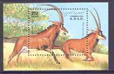 Sahara Republic 1994 Animals perf m/sheet unmounted mint, stamps on animals, stamps on 