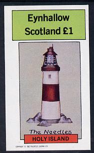 Eynhallow 1982 Lighthouses imperf souvenir sheet (Â£1 value) unmounted mint, stamps on lighthouses     ships       rescue
