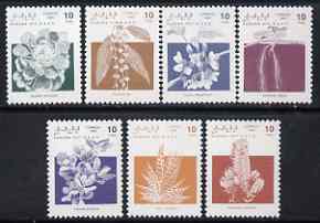 Sahara Republic 1992 Flowers, the 7 values from def set unmounted mint, stamps on flowers, stamps on cacti