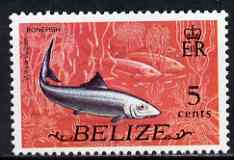 Belize 1974 Bonefish 5c (from def set) unmounted mint SG 367, stamps on fish