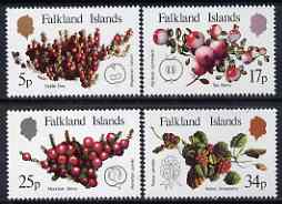 Falkland Islands 1983 Native Fruits perf set of 4 unmounted mint, SG 459-62, stamps on fruits, stamps on 