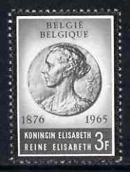 Belgium 1965 Queen Elizabeth Commemoration (Medal) unmounted mint SG 1958, stamps on medals, stamps on royalty