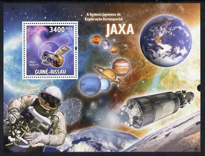 Guinea - Bissau 2009 JAXA - Japanese Space Agency perf s/sheet unmounted mint, stamps on space, stamps on satellites, stamps on planets