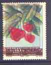Lebanon 1962 Fruits 0p50 Cherries with entire design doubly printed unmounted mint, SG 769var, stamps on , stamps on  stamps on fruit, stamps on  stamps on cherries