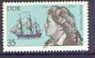 Germany - East 1979 Celebrities - Georg Forster 35pf (explorer & writer) unmounted mint, SG E2119, stamps on , stamps on  stamps on personalities, stamps on  stamps on explorers, stamps on  stamps on ships, stamps on  stamps on literature