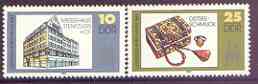 Germany - East 1982 Leipzig Autumn Fair perf set of 2 unmounted mint, SG E2441-42, stamps on fairs, stamps on crafts, stamps on handicrafts