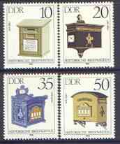 Germany - East 1985 Letter-Boxes perf set of 4 unmounted mint, SG E2636-39, stamps on postbox