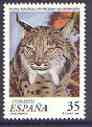 Spain 1998 Endangered Species (Lynx) unmounted mint, SG 3465, stamps on cats, stamps on lynx