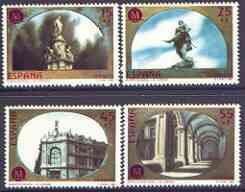 Spain 1991 Madrid - European City of Culture (1st issue) perf set of 4 unmounted mint, SG 3111-14, stamps on tourism, stamps on fountains, stamps on statues, stamps on 