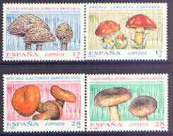 Spain 1993 Fungi (1st issue) perf set of 4 unmounted mint, SG 3205-08, stamps on fungi