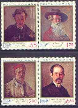 Rumania 1972 Portraits perf set of 4 unmounted mint, SG 3922-25, stamps on arts, stamps on 