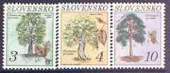 Slovakia 1993 Trees perf set of 3 unmounted mint, SG 159-61, stamps on trees