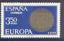 Spain 1970 Europa Flaming Sun unmounted mint SG 2031, stamps on europa