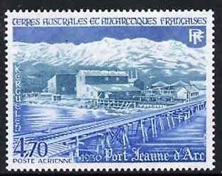 French Southern & Antarctic Territories 1984 Port Jeanne d'Arc 4f70 unmounted mint, SG 193, stamps on polar, stamps on ports