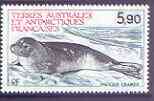 French Southern & Antarctic Territories 1984 Crabeater Seal 5f90 from Wildlife set unmounted mint, SG 187, stamps on polar, stamps on seals, stamps on animals