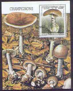 Cambodia 2000 Fungi perf m/sheet cto used, stamps on fungi