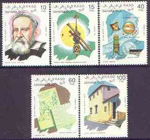 Sahara Republic 1992 350th Anniversary of Galileo perf set of 5 unmounted mint, stamps on space, stamps on galileo, stamps on telescopes