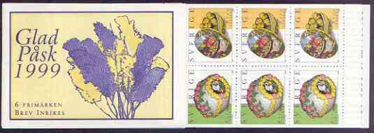 Sweden 1999 Easter 30k booklet complete and pristine, SG SB 526, stamps on easter