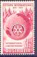 Australia 1955 50th Anniversary of Rotary International unmounted mint, SG 281, stamps on rotary, stamps on globes, stamps on flags