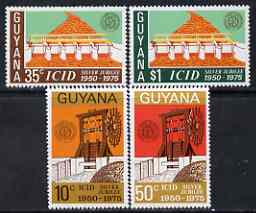 Guyana 1975 Irrigation & Drainage perf set of 4 unmounted mint, SG 625-28, stamps on irrigation, stamps on water
