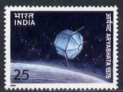India 1975 Launch of First Indian Satellite unmounted mint, SG 762, stamps on communications