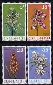 Malawi 1975 Orchids perf set of 4 unmounted mint, SG 491-94, stamps on flowers, stamps on orchids