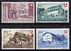Switzerland 1949 National FÃªte & Aid to Youth Fund perf set of 4 unmounted mint, SG 506-509, stamps on , stamps on  stamps on youth, stamps on  stamps on postman