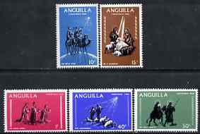 Anguilla 1968 Christmas perf set of 5 unmounted mint, SG 44-48, stamps on christmas, stamps on 