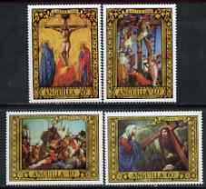 Anguilla 1970 Easter - Paintings perf set of 4 unmounted mint, SG 76-79, stamps on arts, stamps on murillo