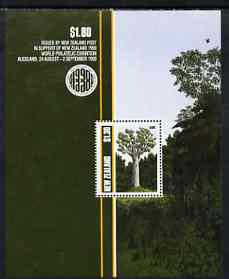 New Zealand 1989 Native Trees perf m/sheet unmounted mint, SG MS 1515, stamps on trees
