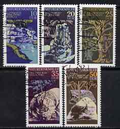 Germany - East 1977 Natural Phenomena perf set of 5 fine cto used, SG E1918-22, stamps on geology, stamps on minerals