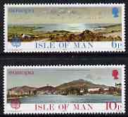 Isle of Man 1977 Europa - Landscapes perf set of 2 unmounted mint, SG 97-98, stamps on europa, stamps on landscapes, stamps on tourism