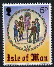 Isle of Man 1978 Christmas (Hunt the Wren) unmounted mint, SG 143, stamps on christmas, stamps on birds, stamps on wrens