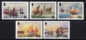 Isle of Man 1981 Royal National Mission to Deep Sea Fishermen perf set of 5 unmounted mint, SG 190-94, stamps on ships, stamps on fishing, stamps on shipwrecks, stamps on lighthouses