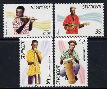 St Vincent 1985 Musical Instruments set of 4 unmounted mint SG 905-8, stamps on music, stamps on musical instruments