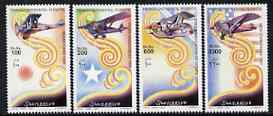 Somalia 2001 Aircraft - Transcontinental Flights perf set of 4 unmounted mint, Michel 906-909, stamps on aviation
