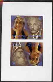 Kyrgyzstan 2000 Twentieth Century Icons - Princess Di & Einstein imperf sheetlet of 4 (tete-beche se-tenant pair) unmounted mint, stamps on , stamps on  stamps on royalty, stamps on  stamps on diana, stamps on  stamps on einstein, stamps on  stamps on science, stamps on  stamps on nobel, stamps on  stamps on personalities, stamps on  stamps on judaica, stamps on  stamps on millennium , stamps on  stamps on personalities, stamps on  stamps on einstein, stamps on  stamps on science, stamps on  stamps on physics, stamps on  stamps on nobel, stamps on  stamps on maths, stamps on  stamps on space, stamps on  stamps on judaica, stamps on  stamps on atomics