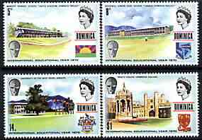 Dominica 1971 International Education Year perf set of 4 unmounted mint, SG 322-25, stamps on education, stamps on universities