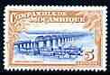 Mozambique Company 1937 Railway Bridge over Zambesi 5E unmounted mint SG 302*, stamps on bridges, stamps on civil engineering, stamps on railways, stamps on rivers