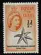 Tristan da Cunha 1960 Starfish 1/2d from def set unmounted mint, SG 28, stamps on marine life, stamps on starfish