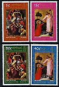 Montserrat 1971 Easter perf set of 4 unmounted mint, SG 268-71, stamps on easter, stamps on arts, stamps on 