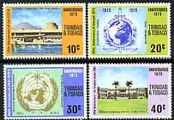Trinidad & Tobago 1973 Anniversaries & Events perf set of 4 unmounted mint, SG 435-38, stamps on , stamps on  stamps on wmo, stamps on  stamps on police, stamps on  stamps on universities, stamps on  stamps on education, stamps on  stamps on weather